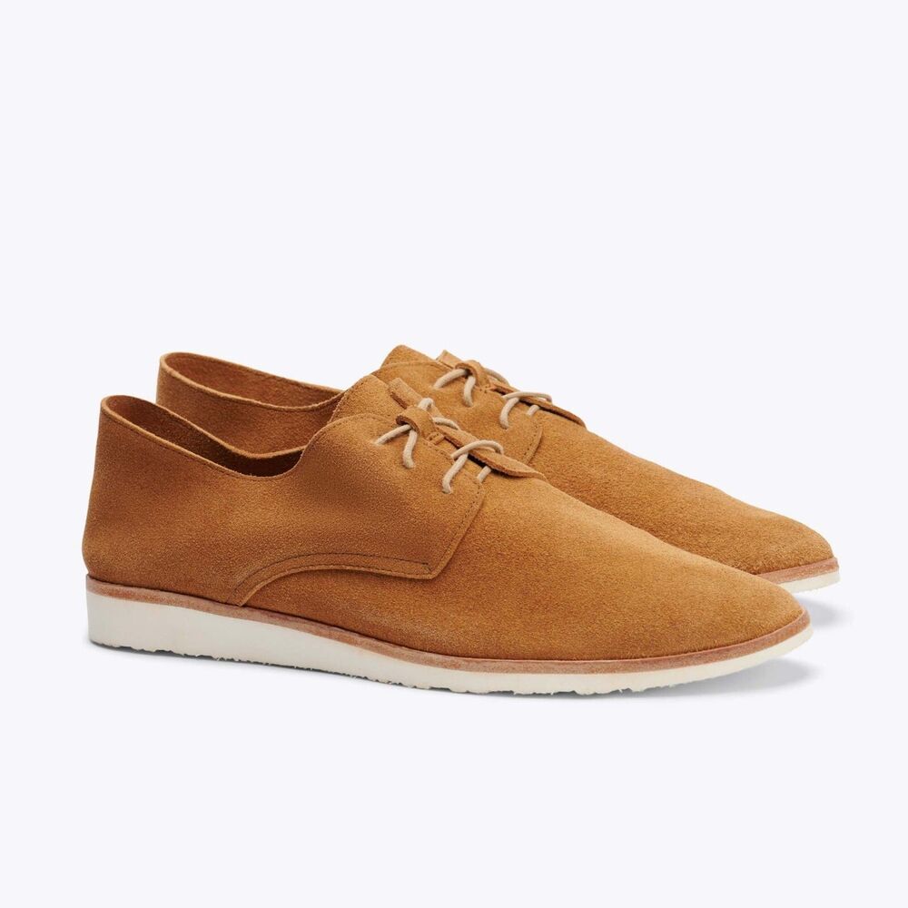NISOLO MEN'S TRAVEL DERBY SUEDE LIGHTWEIGHT‎ DRESS SHOES SEDONA SZ 10.5 NWOB